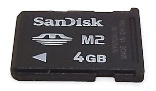 SanDisk 4GB Memory Stick MS Micro M2 Card 4 GB Sony PSP Phone Flash