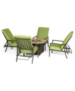 Madison Outdoor Patio Furniture, 4 Piece Seating Set (4 Lounge Chairs