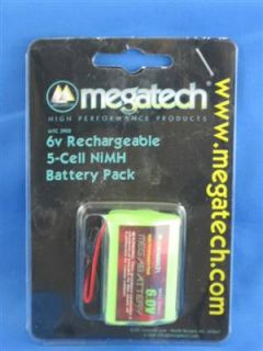 Megatech 6V Recharageable 5 Cell NiMH Battery Pack MTC3902 New