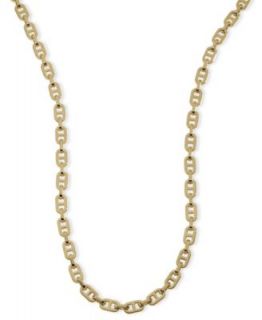 Michael Kors Necklace, Gold Tone Clear Glass Crystal Double Wrap