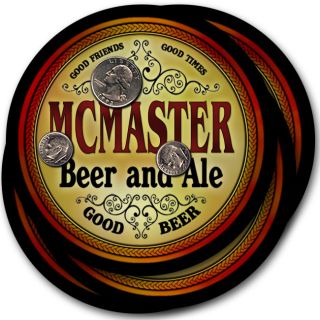 McMaster s Beer Ale Coasters 4 Pack