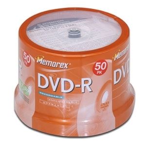 Memorex 05639 50 Pack 16x DVD R Spindle