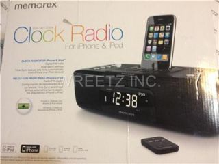 Memorex Mi4290PBLK iWake Digital Clock Radio for iPod iPhone (Black
