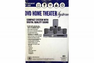 Home Theater Entertainment System DVD Player 5 Speakers 1 Sub