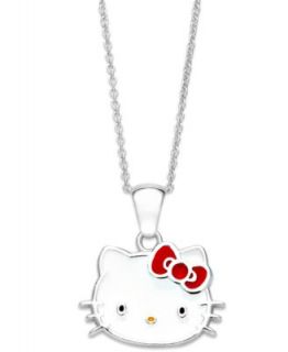 Hello Kitty Necklace, Sterling Silver Princess Kitty Pendant