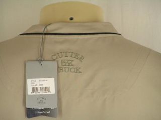 Cutter Buck Tan Wind Breaker WindTec Jacket Large