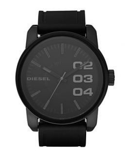 Diesel Watch, Black Silicone Strap 46mm DZ1446