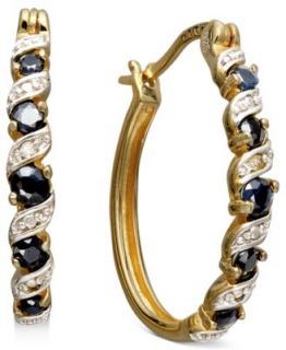 Victoria Townsend 18k Gold over Sterling Silver Earrings, Sapphire (3