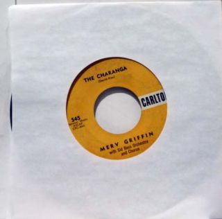 Merv Griffin The Charanga Along Came Joe 7 VG Carlton 545 Vinyl 1961