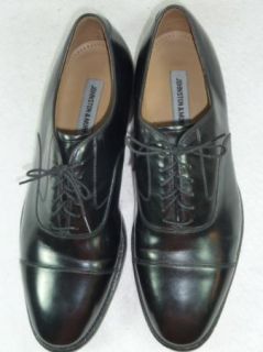 Mens Johnston Murphy Melton Captoe Black Shoes 10 5 D