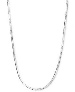 Giani Bernini Sterling Silver Necklace, 18 20 Round Diamond Cut Snake