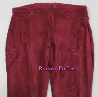 45 Memoi Fashion Legwear M L Corduroy Red Wine Leggings Pants