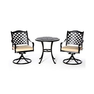 Belmont Outdoor Patio Furniture, 3 Piece Set (30 Round Dining Table