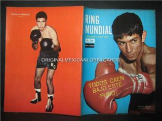 Romeo Anaya Photocover Mexican Boxing Magazine 1970