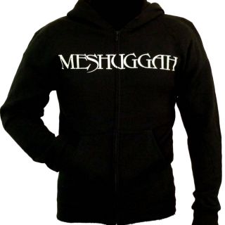 Meshuggah Distressed Logo Official Zip Hoodie M L XL Hooded Sweatshirt