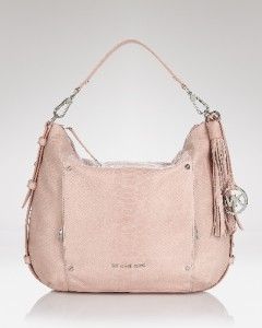 Michael Kors Bowen Blush Pink Large Hobo Handbag Purse
