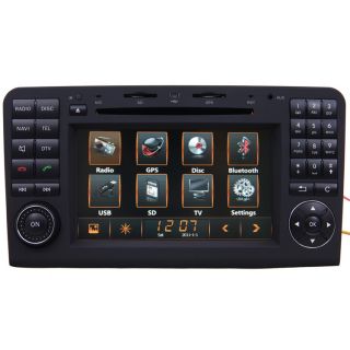 06 11 Mercedes Benz ML350 Car GPS Navigation 2Din Radio TFT 7 inch TV