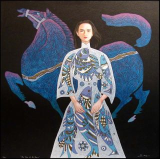 Lin Chong Year of The Horse Hand Signed Serigraph on Paper SUBMIT