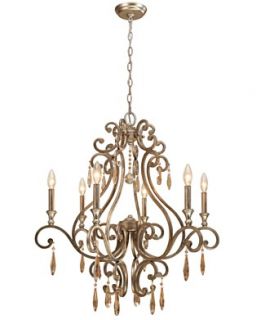 Crystorama Chandelier, Shelby Distressed Twilight