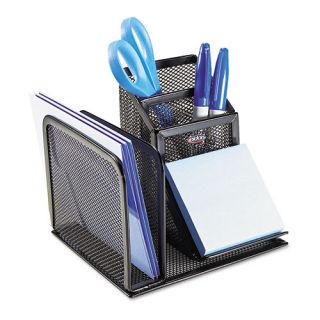 Rolodex Wire Mesh Desk Organizer w/Pencil Storage, 5 3/4 x 5 1/8 x 5 1