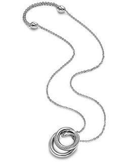 Breil Necklace, Stainless Steel Swarovski Crystal Adjustable Knot