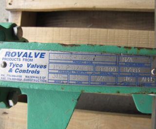 Manual Rovalve Tyco Stainless Steel Gate Valve
