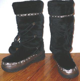 Victorias Secret Faux Fur Fluffy Snow Boots 11 42