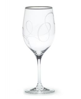 Mikasa Glassware, Love Story Platinum Wine Glass   Glassware   Dining