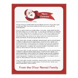 Create Your Christmas Letter Online Personalized Letterhead