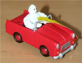 Plastoy Michelin Man Figure in Red Car