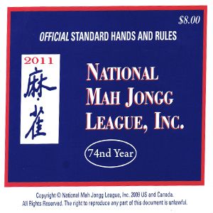 2011 Mahjong Card National mAh Jongg League LGR Print