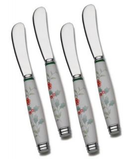 Pfaltzgraff Flatware, Winterberry Set of 4 Spreaders