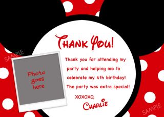 Mickey Mouse Invitation for Birthday Party