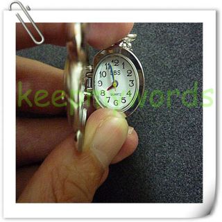 Mickey Mouse Necklace Pendant Clock Pocket Watch Box
