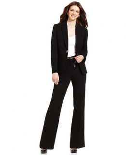 Tarahi by ASL Suit, Jacket & Chain Link Belted Trousers   Womens Suits