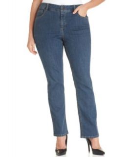 Jones New York Signature Plus Size Jeans, Mercer Bootcut, Tropical