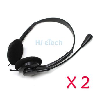 OV L900MV 3.5mm Headphone Headset with Microphone Black for PC Laptop