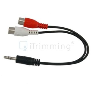 For Microsoft Xbox 360 VGA Audio Video AV Cable 6 + 3.5MM TO 2 RCA