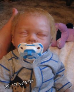 Reborn Baby Boy Easton by Michelle Fagan Lifelike Beating Heart Box