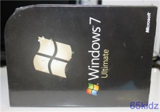 Microsoft Windows 7 Ultimate Software Full Retail New SEALED Package