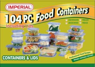Plastic Containers   104 Pieces Set   MW1057