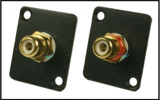 RCA Female to Female Panel Connectors D Size