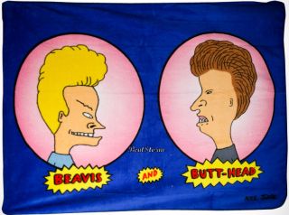 New Beavis and Butt Head MTV Mike Judge Cartoon Fleece Throw Blanket