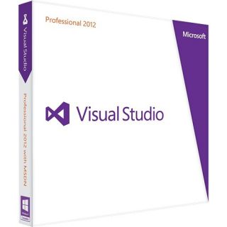 Microsoft Visual Studio Professional 2012 English 1 License DVD