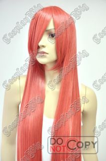 Vocaloid Miki Orange Red 40 Long Straight Cosplay Wig