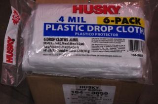 12 .4 mil 6 Pack x 8 Plastic Sheeting Poly Visqueen Painters
