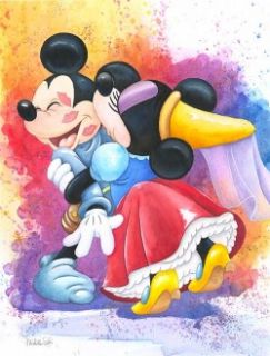 IN LOVE Mickey Minnie Mouse Disney Michelle St Laurent Jigsaw Puzzle