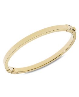 Michael Kors Bracelet, Gold Tone Thin Hinge Bangle   Fashion Jewelry