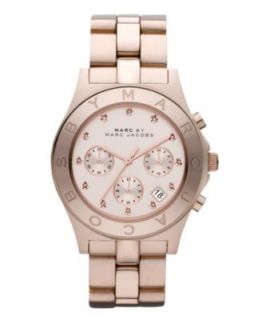 Marc by Marc Jacobs Watch, Womens Chronograph Blade Rose Gold Tone