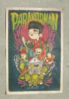 Paranorman Drew Millard Original 2012 Billboard Movie Poster 24 x 36